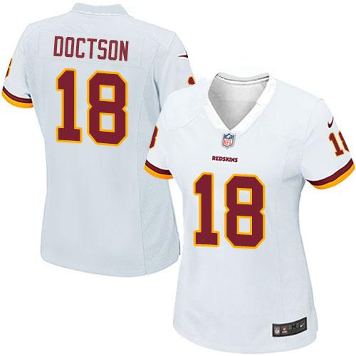Nike Redskins #18 Josh Doctson White Women's Stitched NFL Elite Jersey